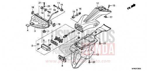 HECKLEUCHTE CB1000RAF de 2015